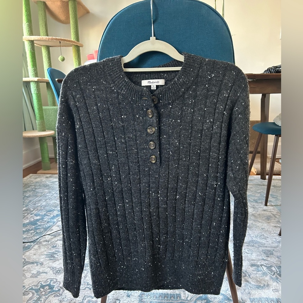 Madewell grey sweater XS